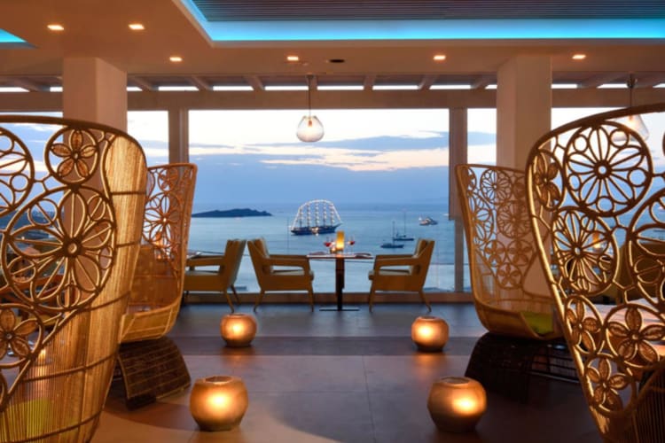 Bar in evening